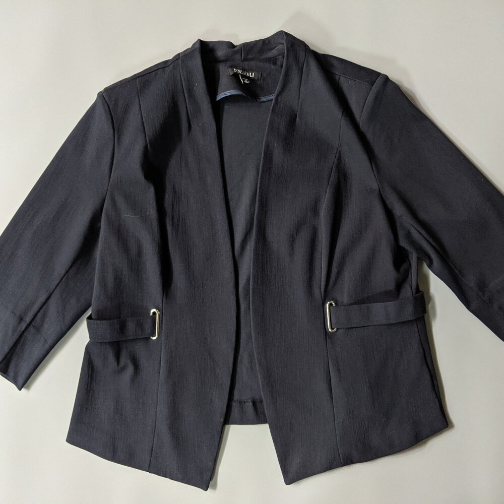 ROZ & ALI Navy Blue Blazer
